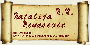Natalija Minašević vizit kartica